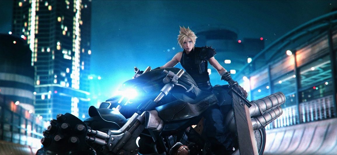 Final Fantasy VII Remake Cloud on bike