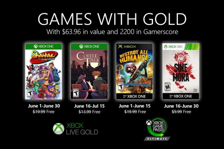 Xbox Games with Gold June 2020