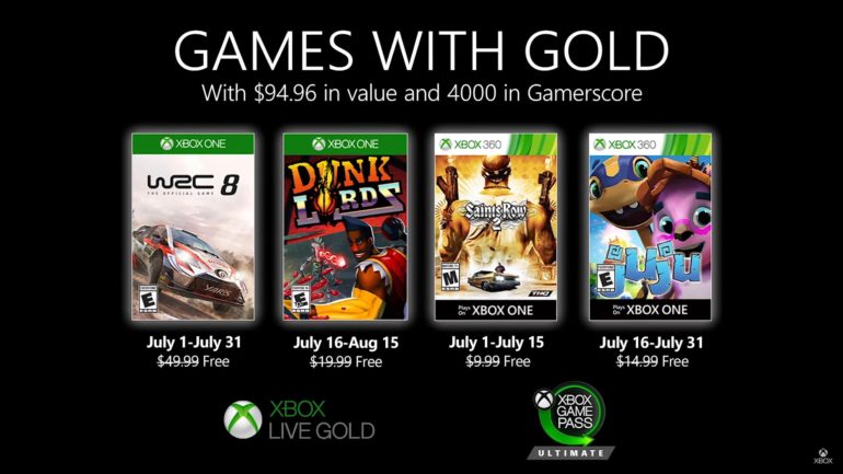 games with gold july 2020