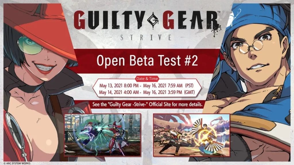 guilty gear strive open beta test