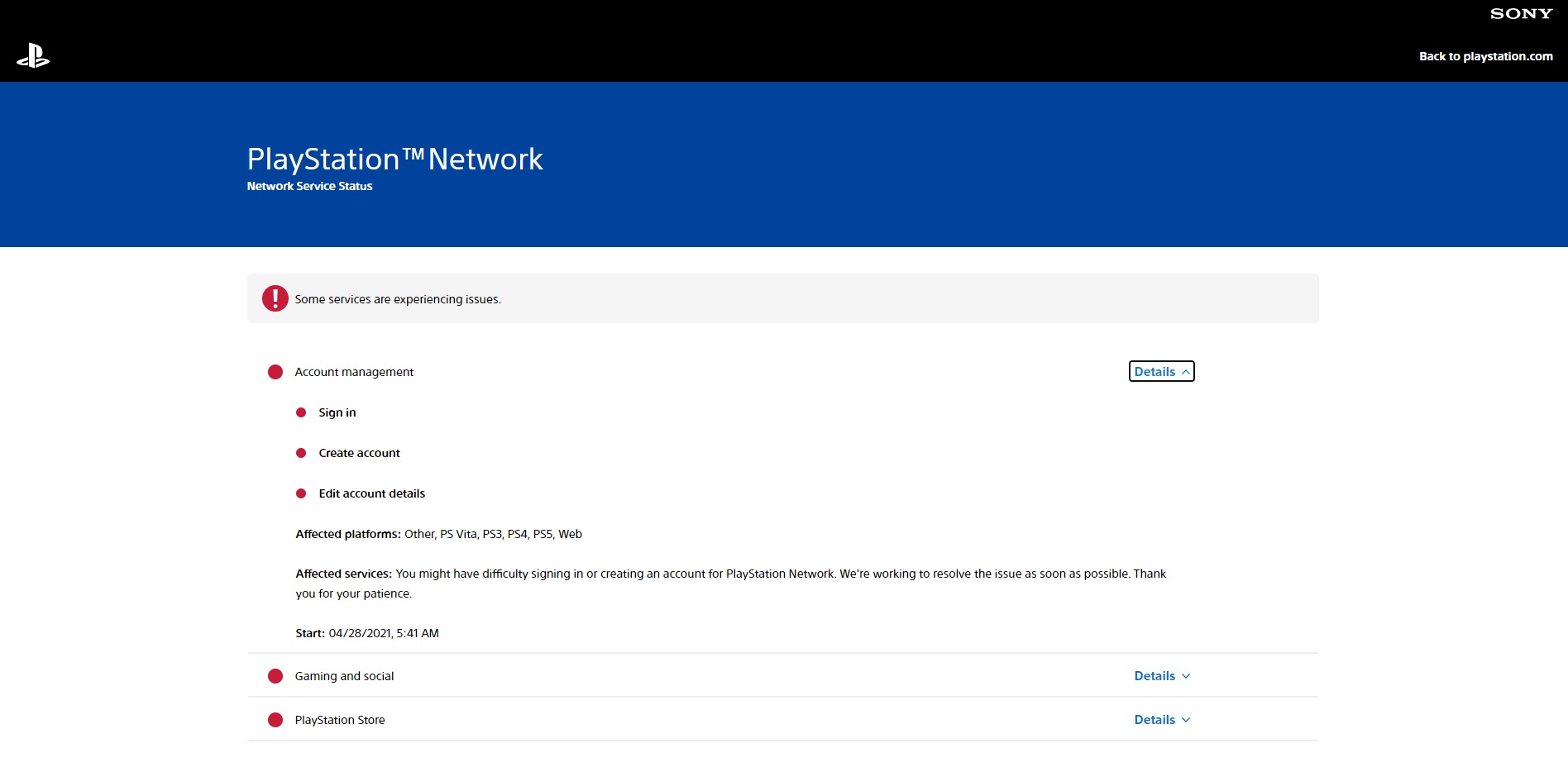 PlayStation Network Down [Update]