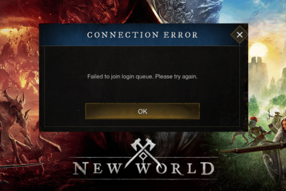 New World Connection Error