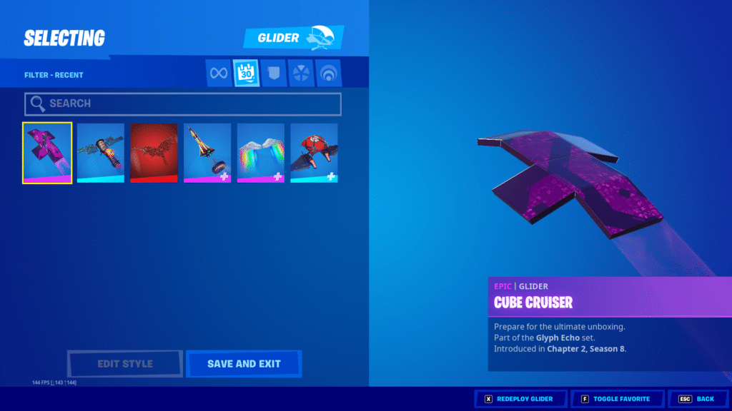 Cube Cruiser Glider Fortnite