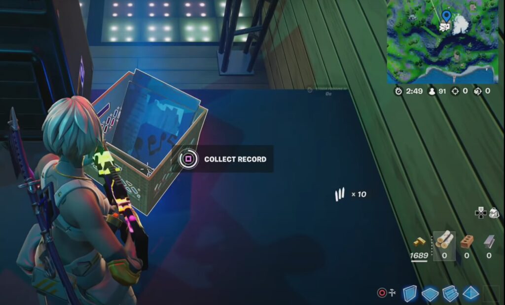 fortnite ariana grande quest record and turntables
