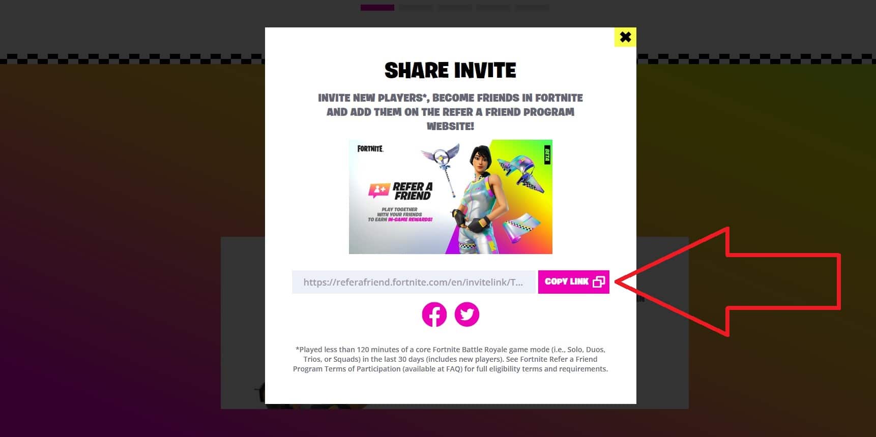 Refer friend fortnite a Fortnite: How