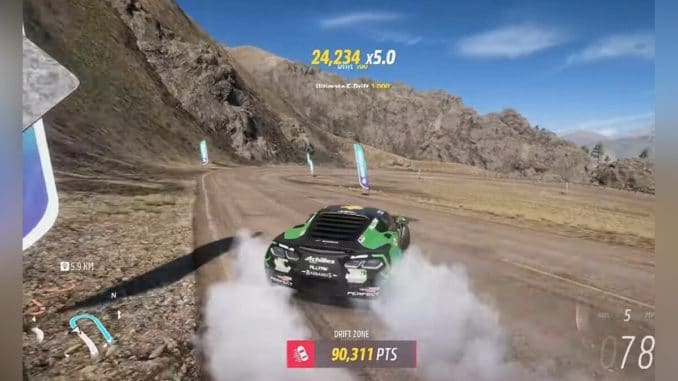 Drifting in Forza Horizon 5 - What are Drift Zones?