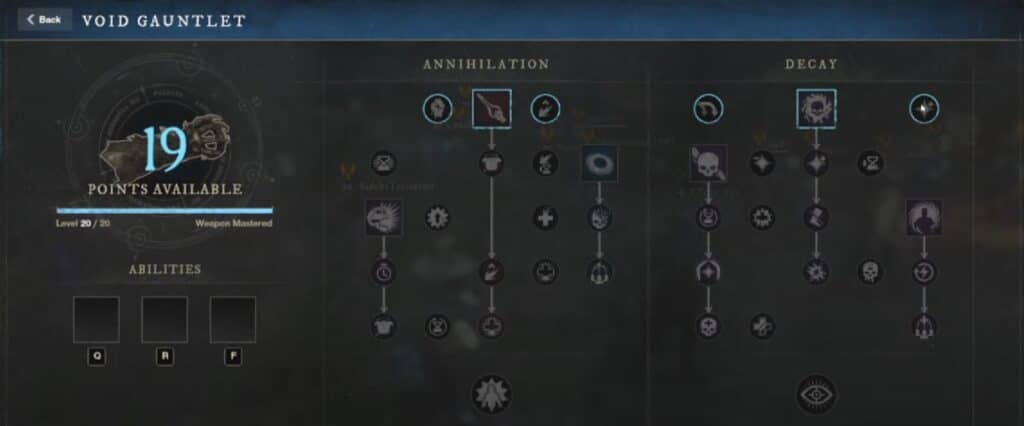Void Gauntlet Abilities and Skill Tree - New World