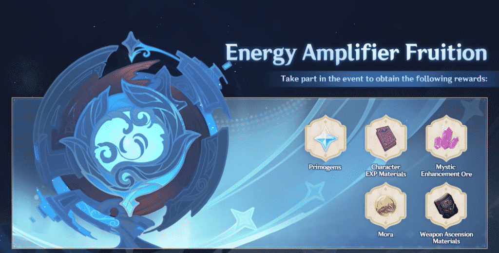 Energy Amplifier Fruition Rewards - Genshin Impact